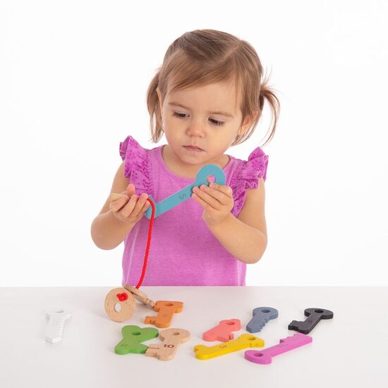 Montessori Rainbow Wooden Keys